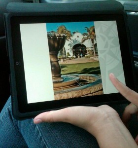 iPad with QuietGuide of Santa Barbara Waterfront