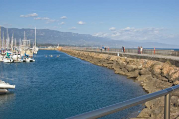 breakwater by santa barbara pier